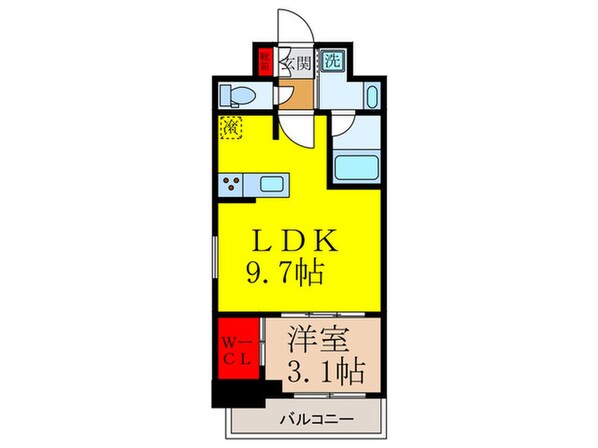 ソルテラスOSAKA　EAST　GATEの物件間取画像